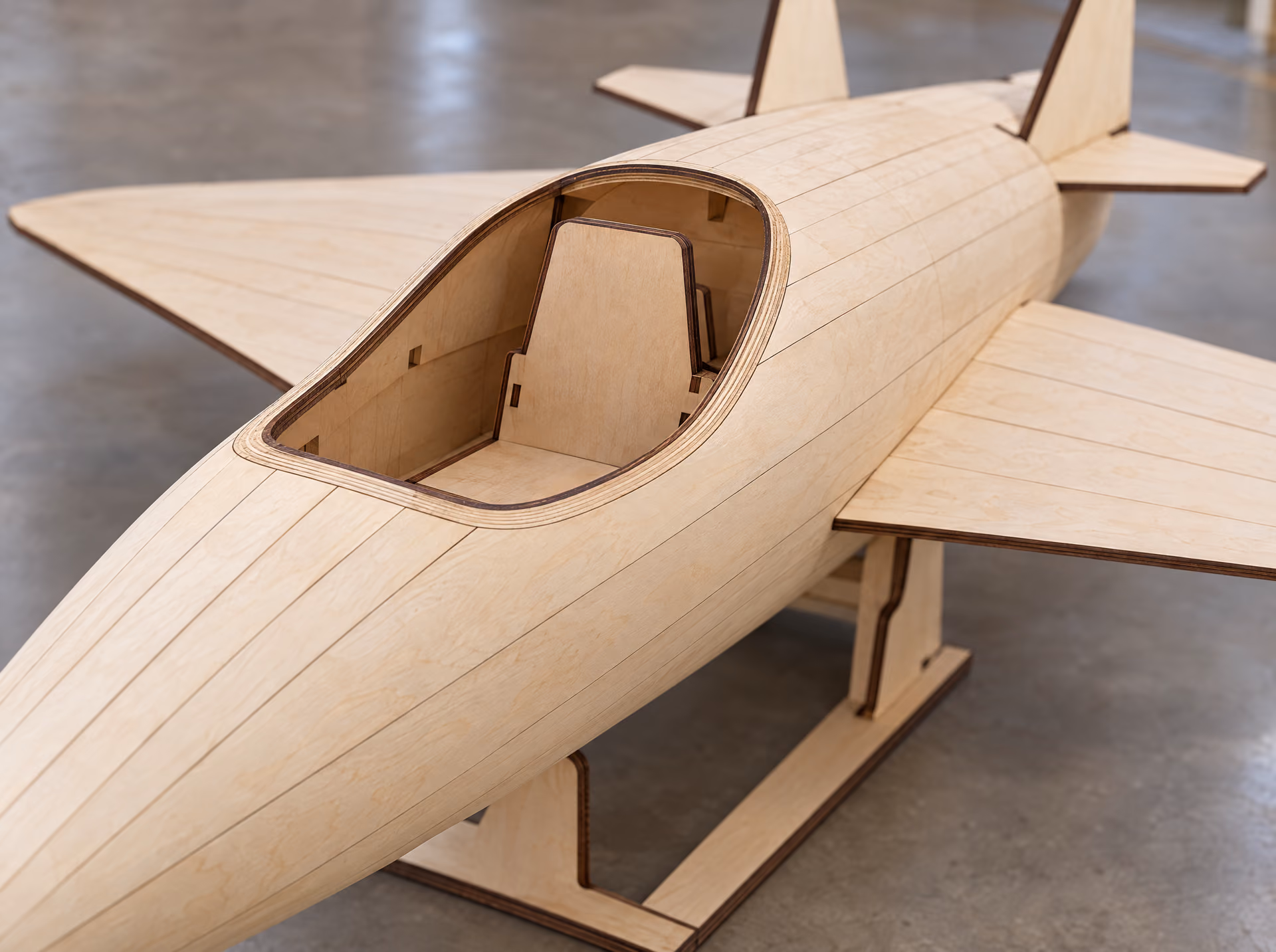 Detail of the Jet XL: the joints and the cut edges